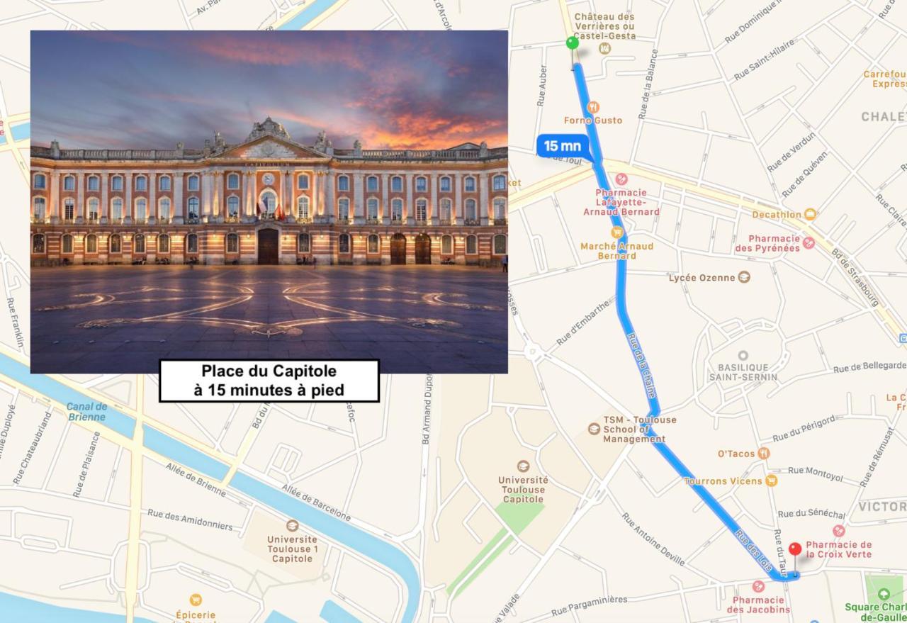Le St Honore - Appartement Toulouse Centre Avec Chambre & Parking מראה חיצוני תמונה